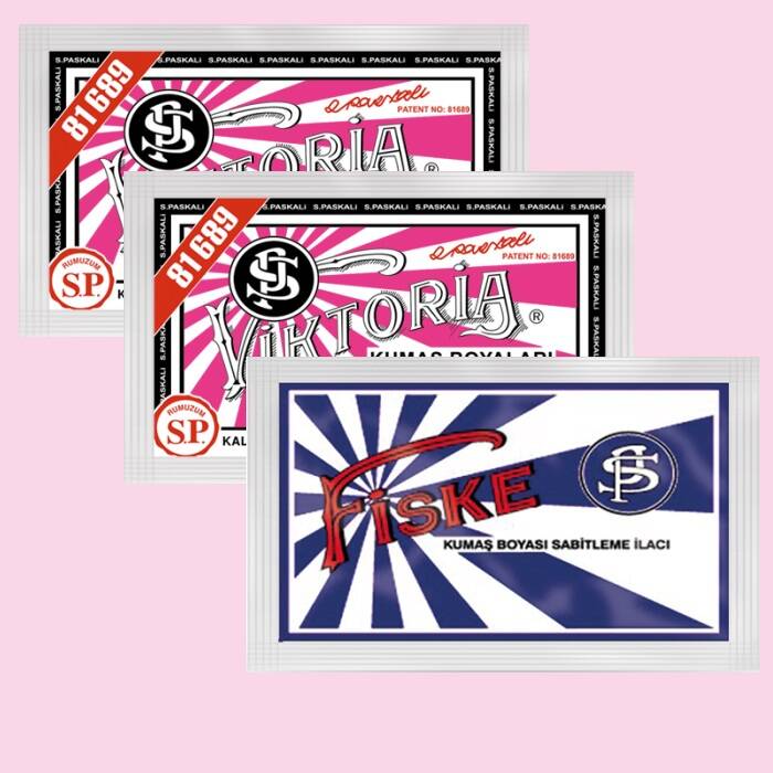 06- Ateşi Pembe Viktoria Toz Kumaş Boyası (10 Gr) - 3