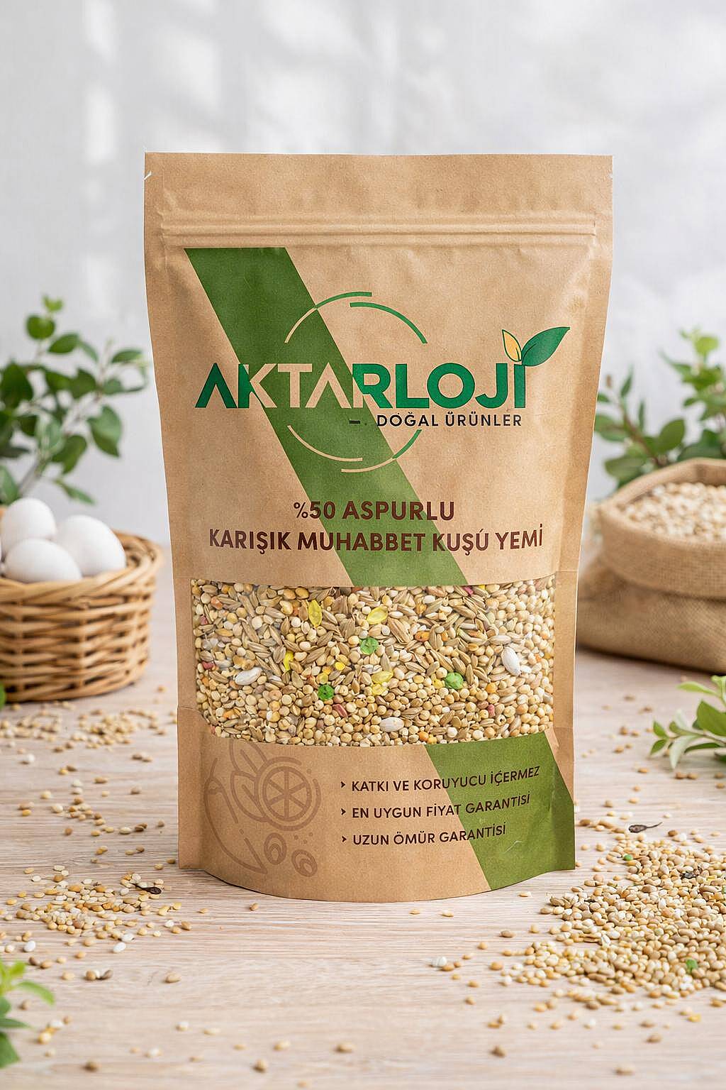 %50 Aspurlu Karışık Muhabbet Kuşu Yemi - 4