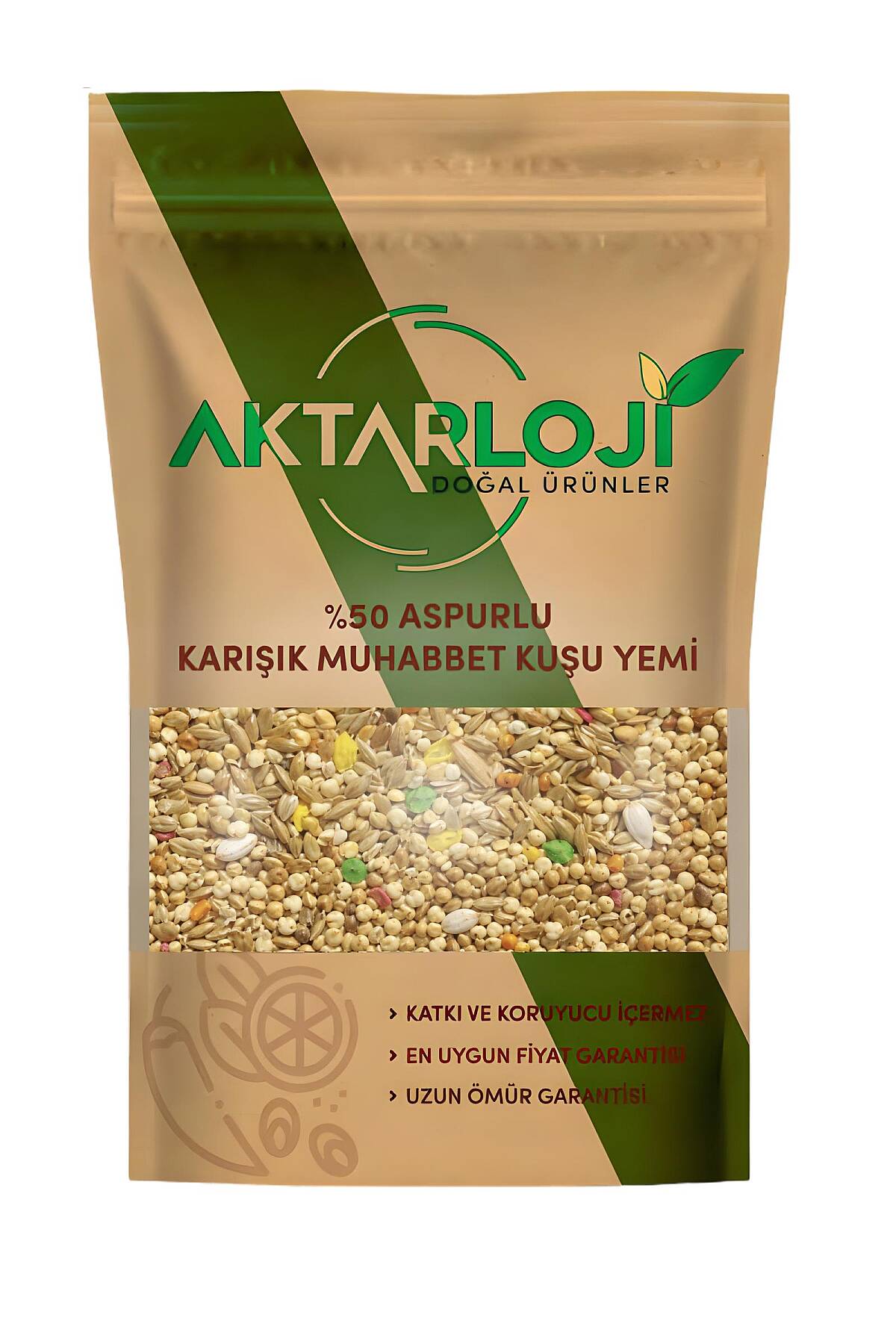 %50 Aspurlu Karışık Muhabbet Kuşu Yemi - 7
