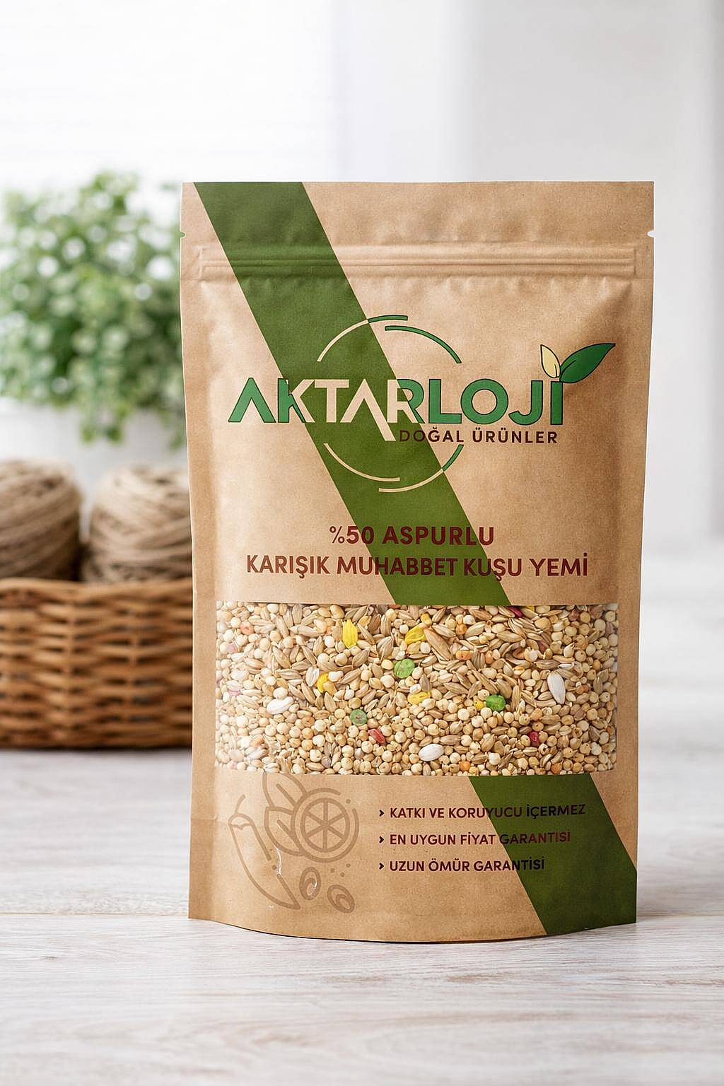 %50 Aspurlu Karışık Muhabbet Kuşu Yemi - 5