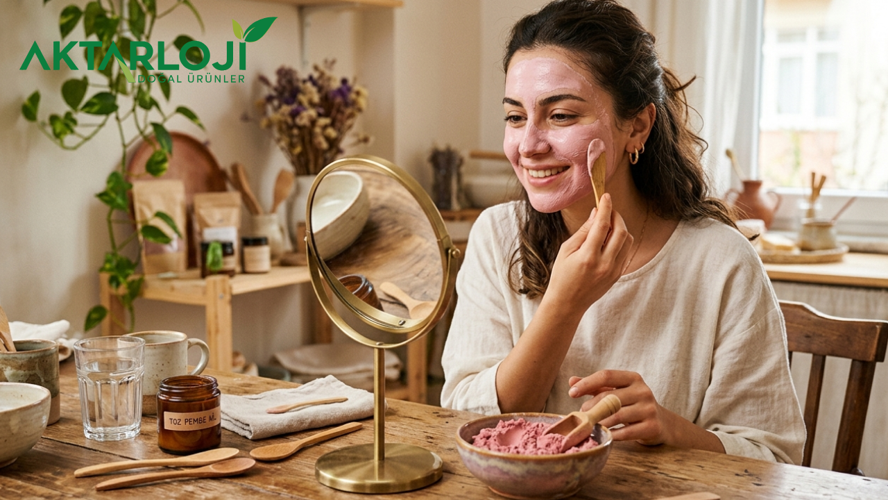 Cilt Bakımı İçin Pembe Kil Maskesi Yapımı (Toz Pembe Kilden)