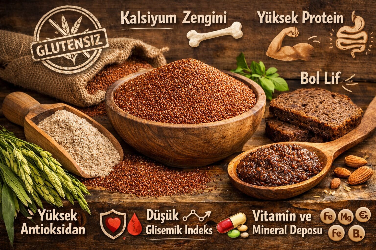 Glutensiz Teff Tohumu İle Besleyici Ve Dengeli Bir Yaşam