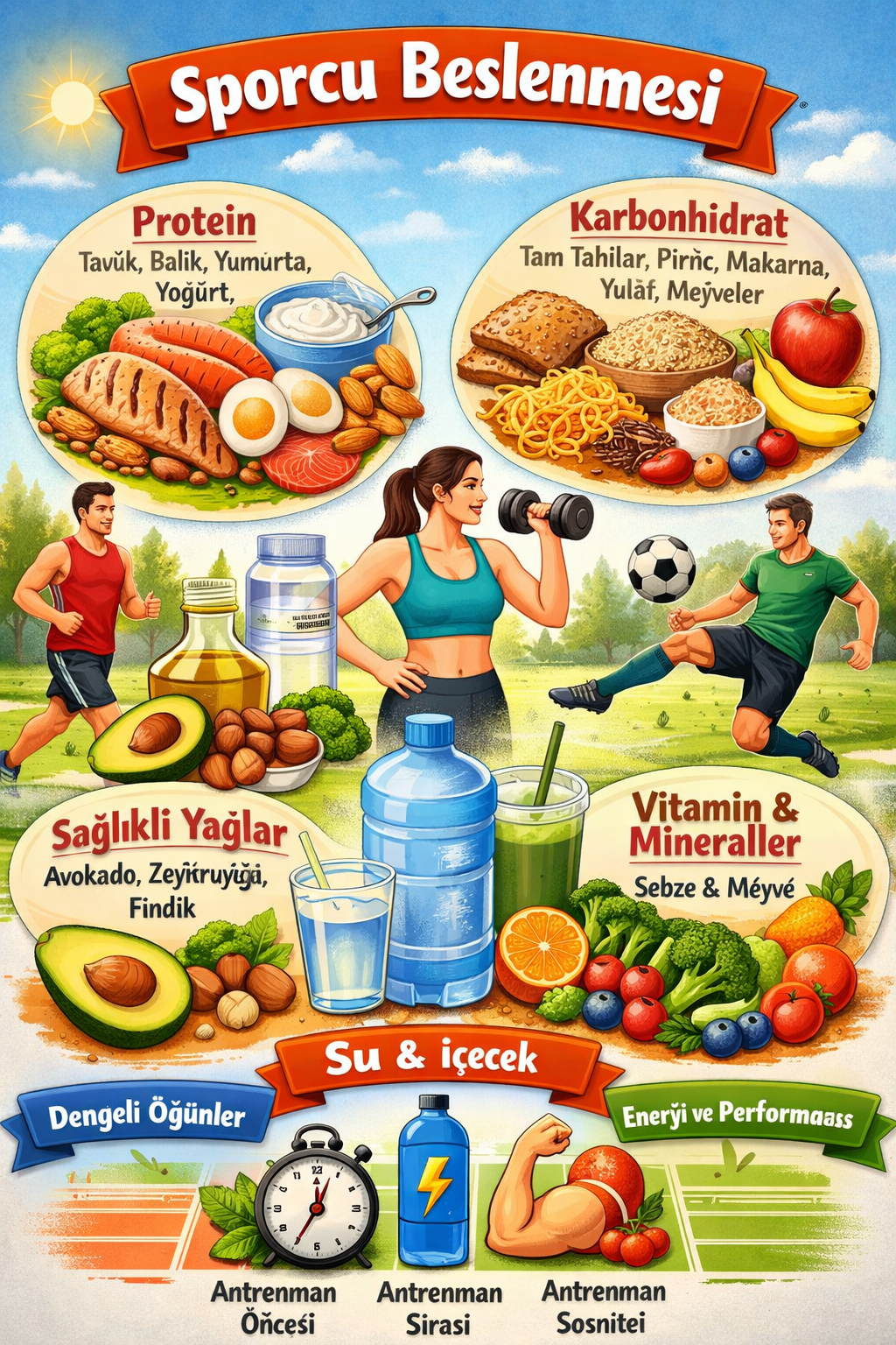 Sporcular Nasıl Beslenmeli?
