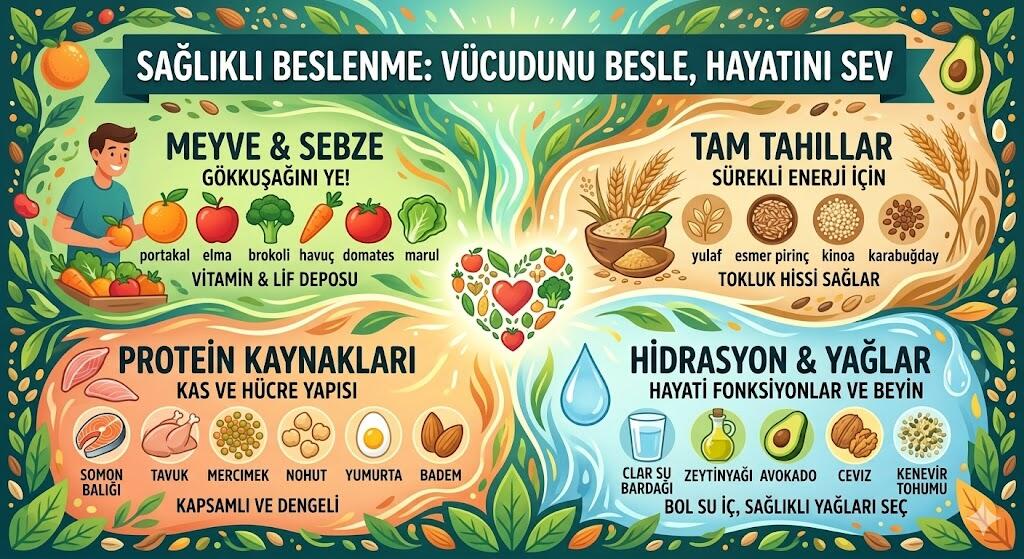 Sağlıklı Yaşam İçin Nasıl Beslenmeli? 