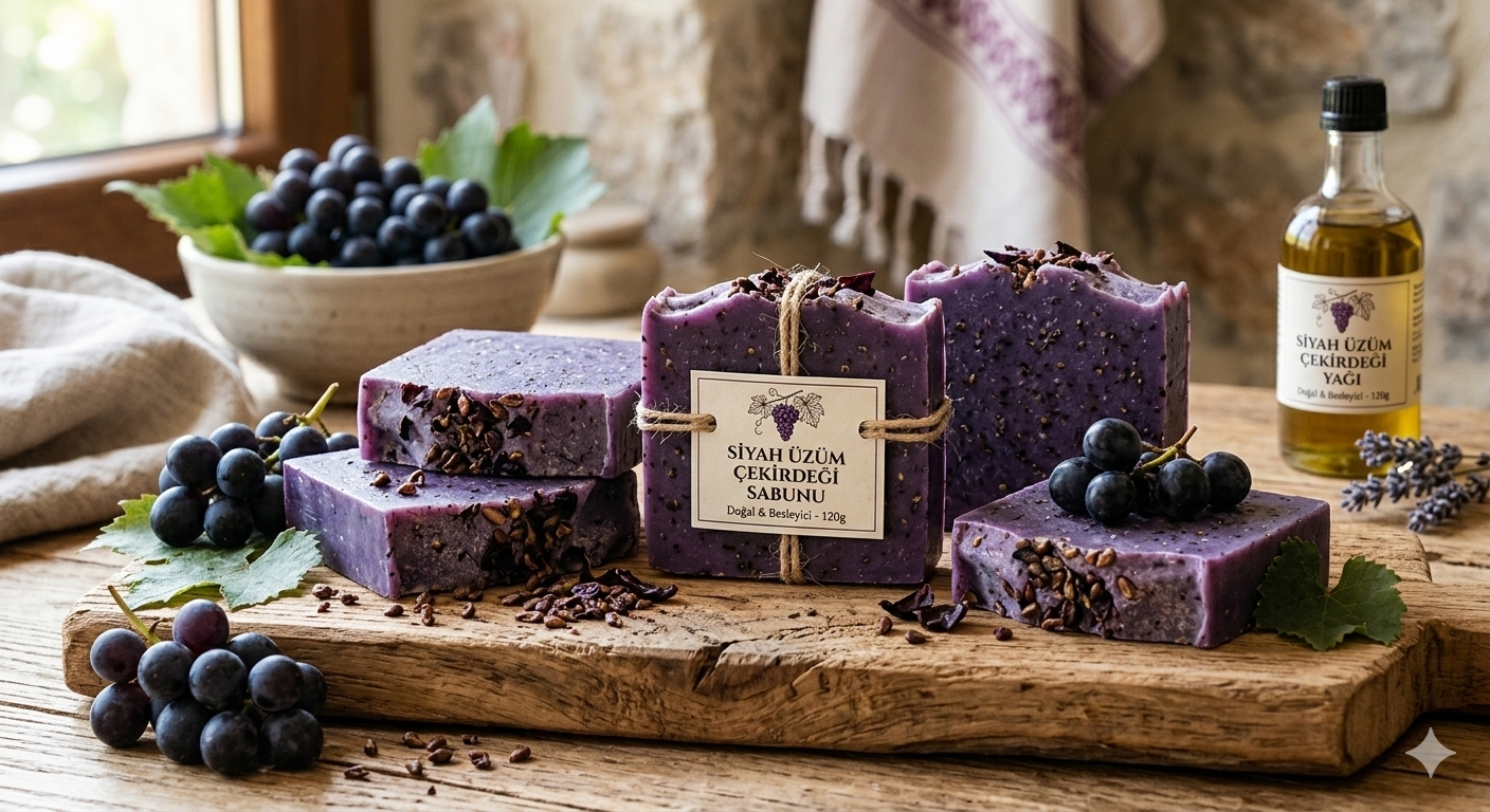 Siyah Üzüm Çekirdeği Sabunu Nedir? Faydaları ve Doğal Cilt Bakımı 