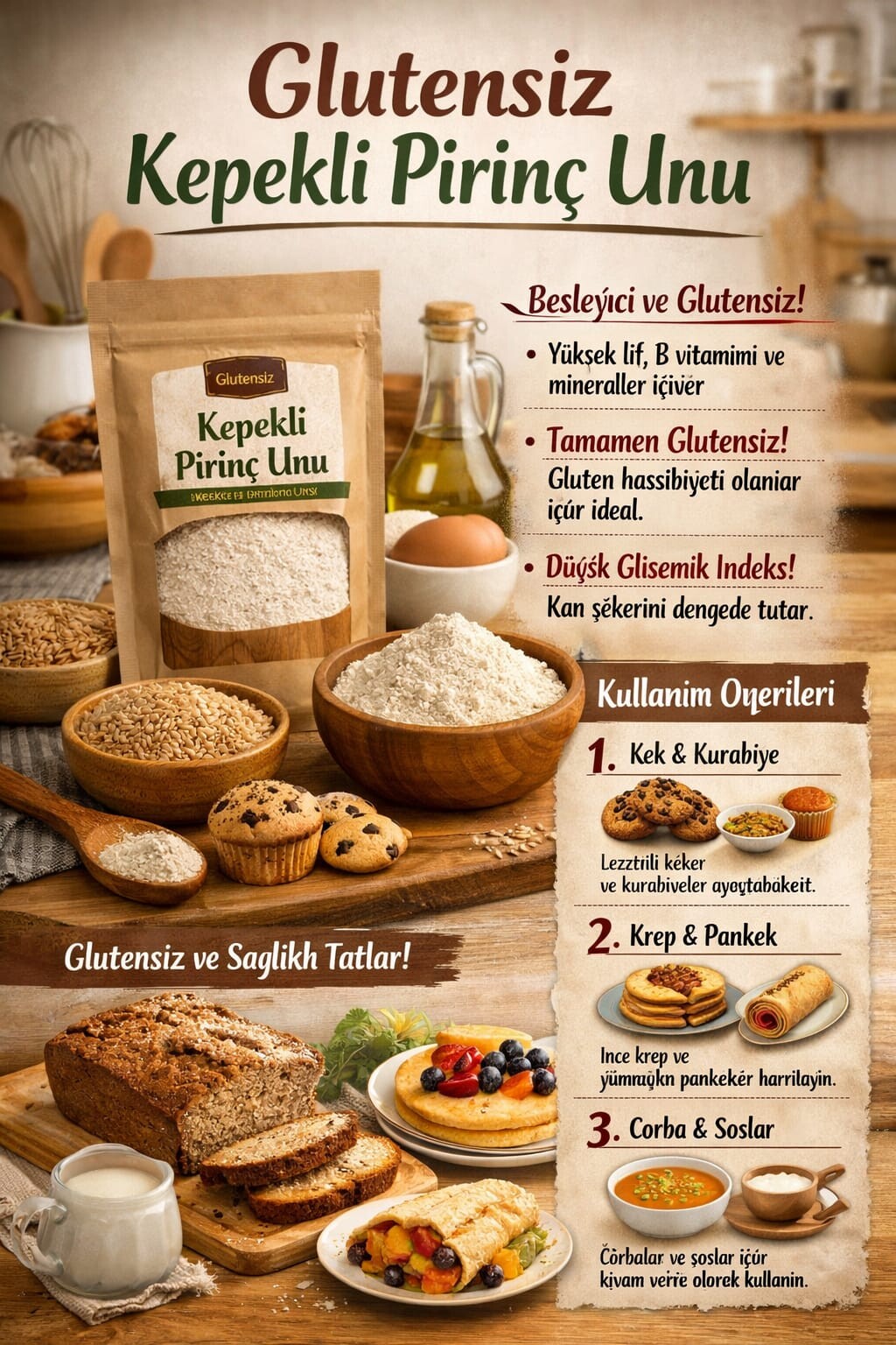 Glutensiz Kepekli Pirinç Unu Nedir ve Neden Tercih Edilmelidir