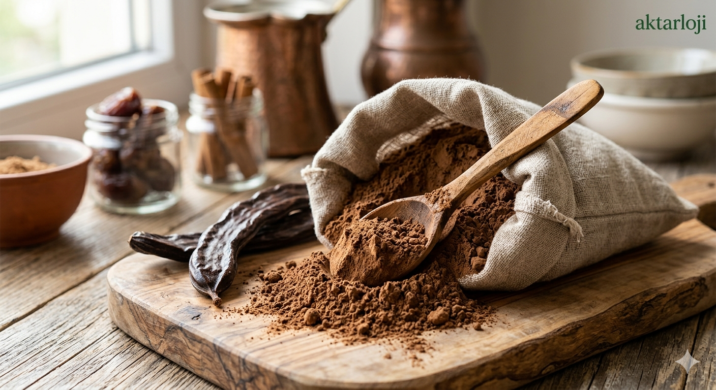 Keçiboynuzu Tozu: Doğal Kalsiyum Deposu ve Kakaolu Pastalara Sağlıklı Alternatif