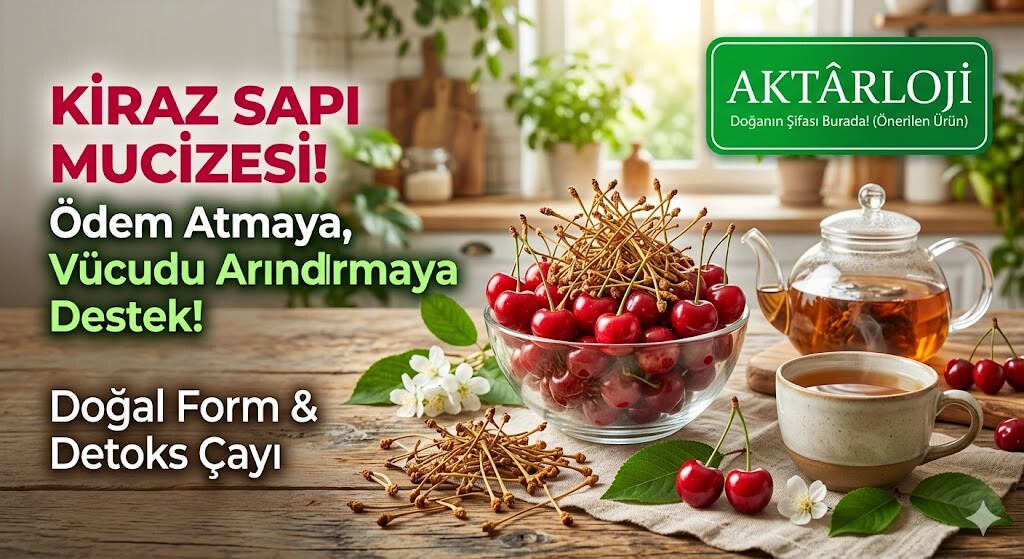 Kiraz Sapı Kurusu: Ödem Atıcı, Detoks ve Cilt Bakımı