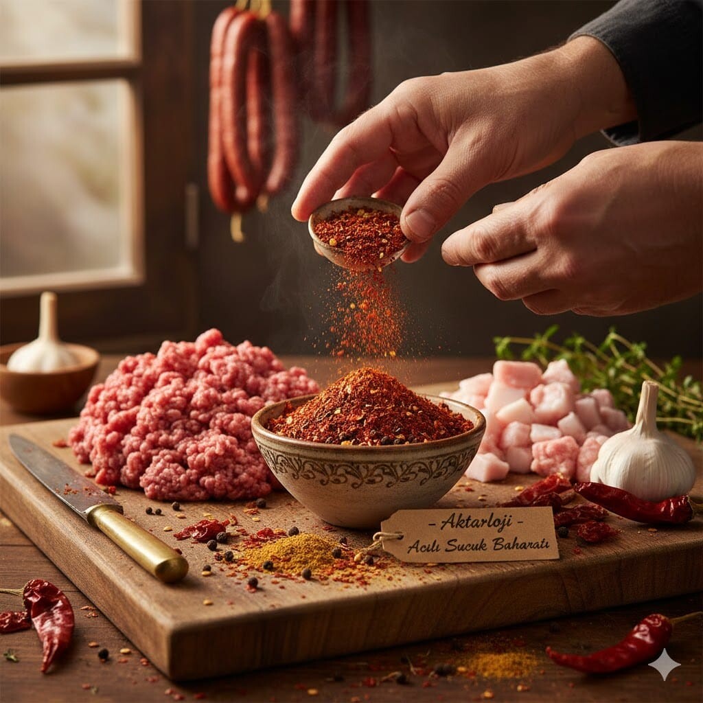 En Taze Acılı Sucuk Baharatı Karışımı ve Geleneksel Tarifler | Aktarloji