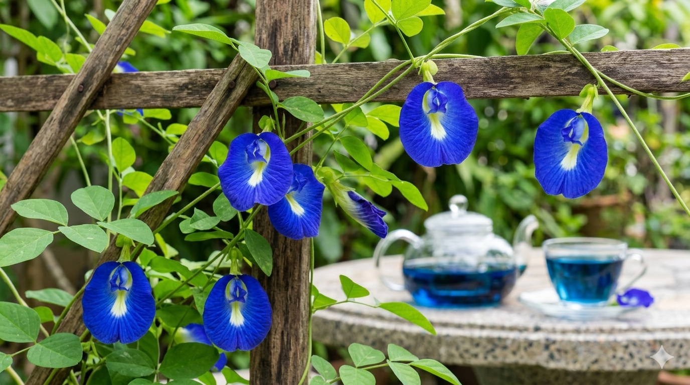 Mavi Kelebek Sarmaşığı İle Doğal Güzellik Ve Zihinsel Berraklık