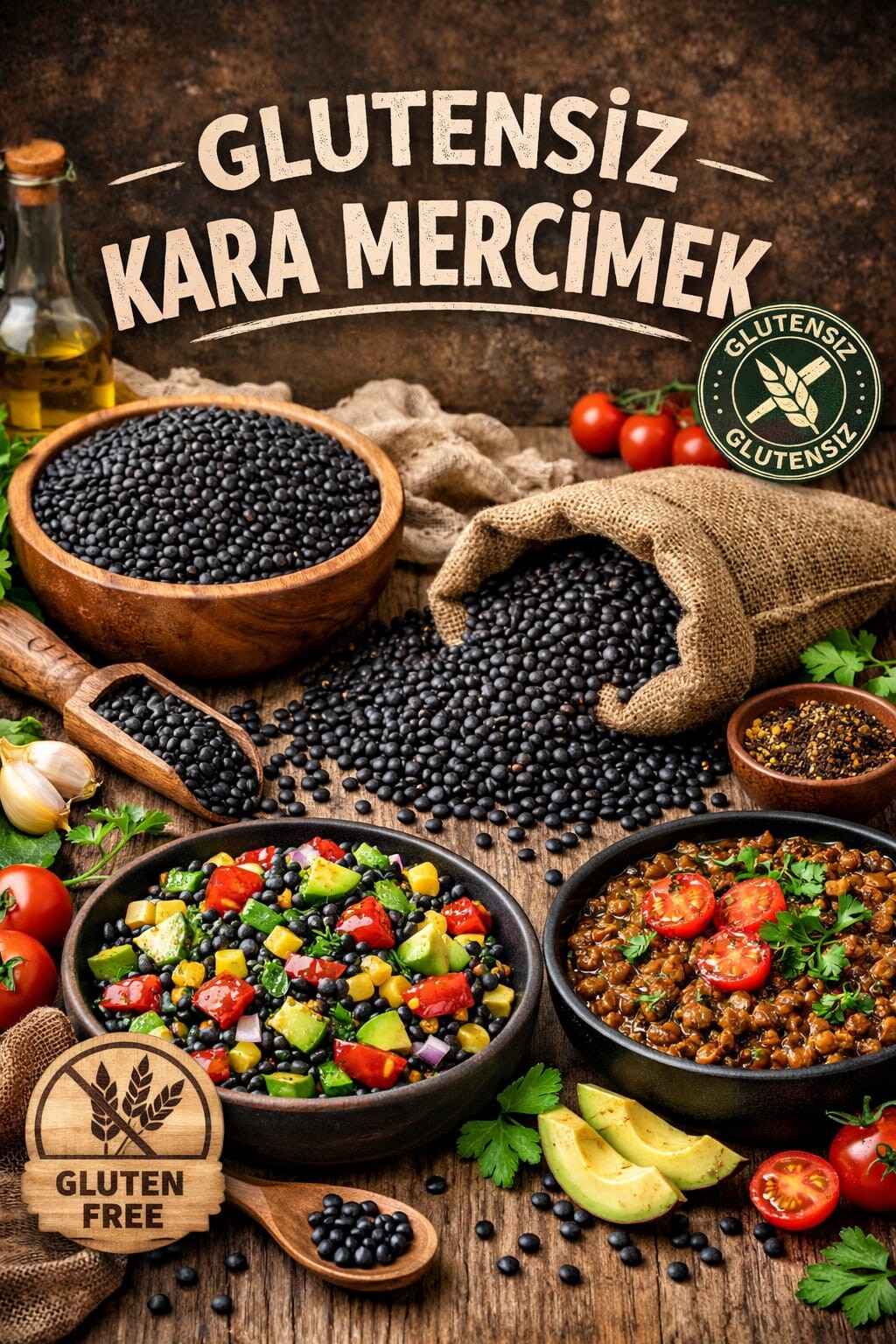 Glutensiz Kara Mercimek ile Sağlıklı ve Dengeli Beslenme