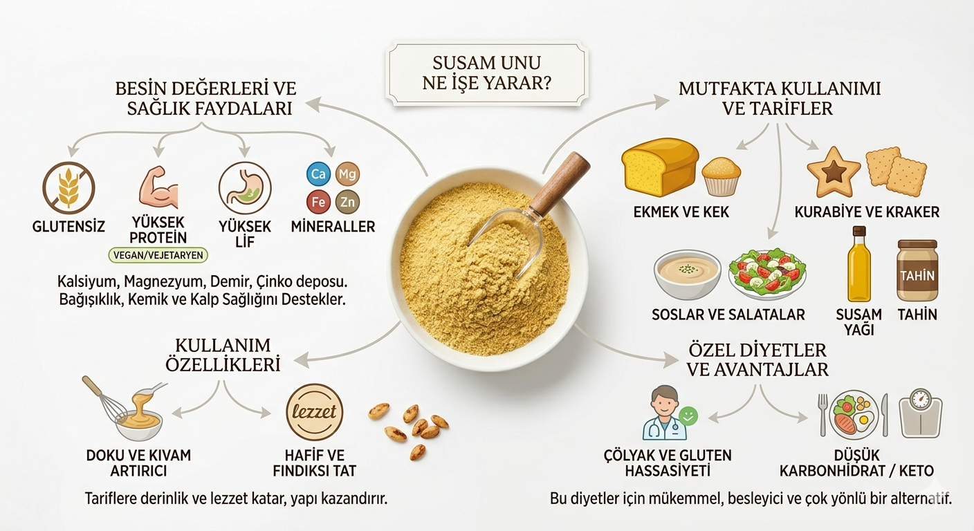 Susam unu ne işe yarar? Susam unu nasıl kullanılır?