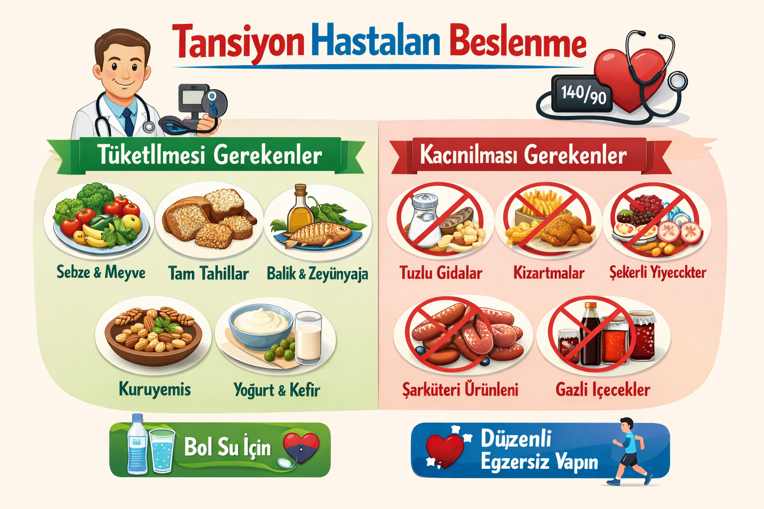Hipertansiyon Hastaları Nasıl Beslenmeli? Nelere Dikkat Etmeli?