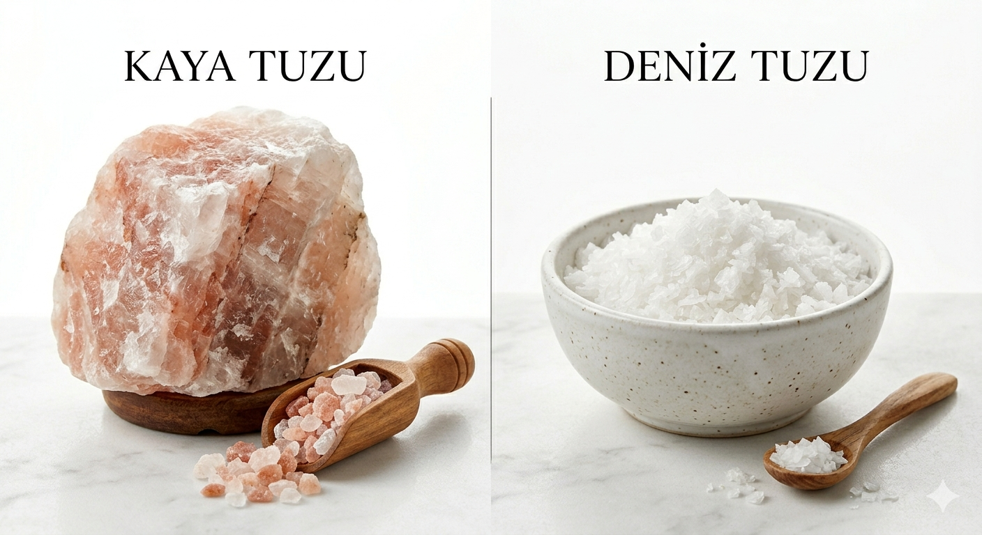 Kaya tuzu ve deniz tuzu aynı mı?