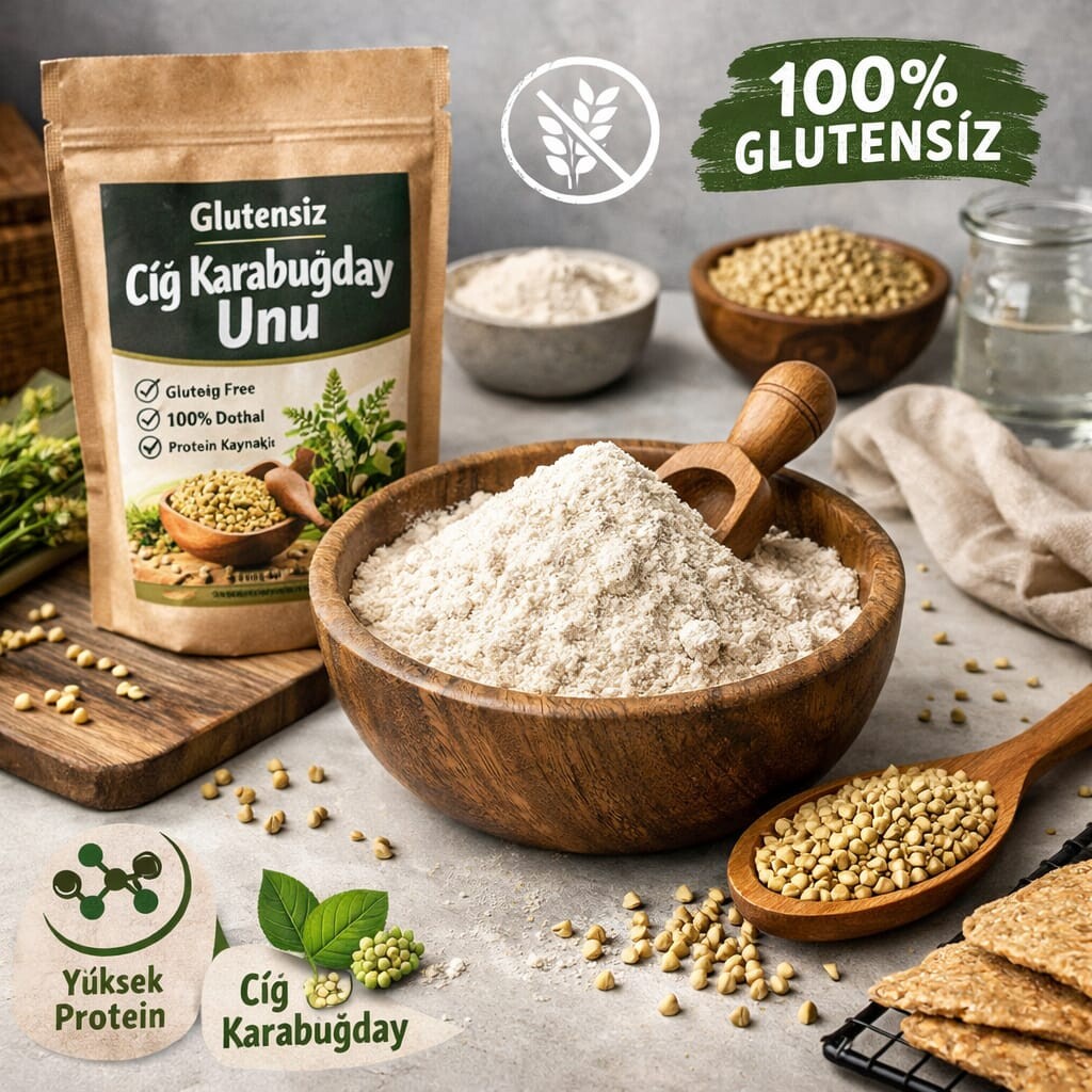 Glutensiz Çiğ Karabuğday Unu Greçka ile Doğal ve Dengeli Beslenme Rehberi