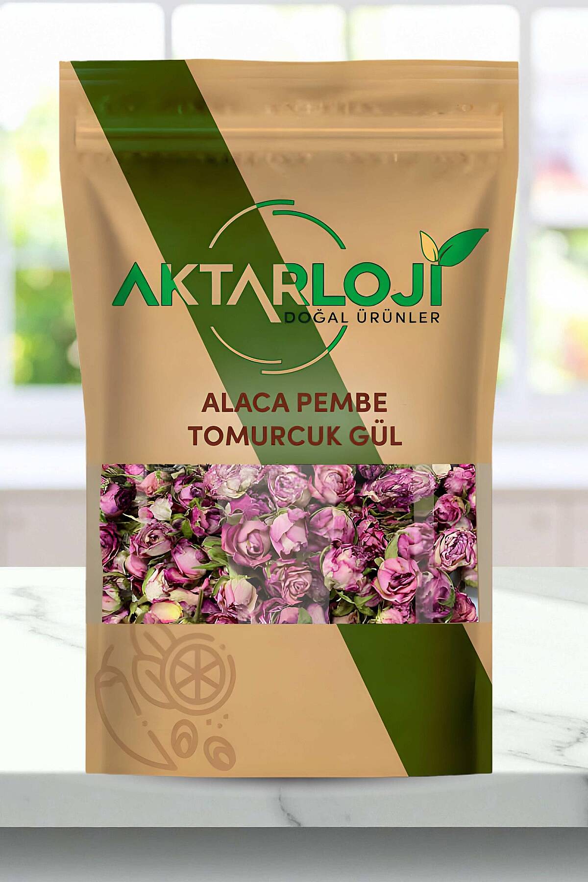 Alaca Pembe Renk Tomurcuk Gül Kurusu - 1