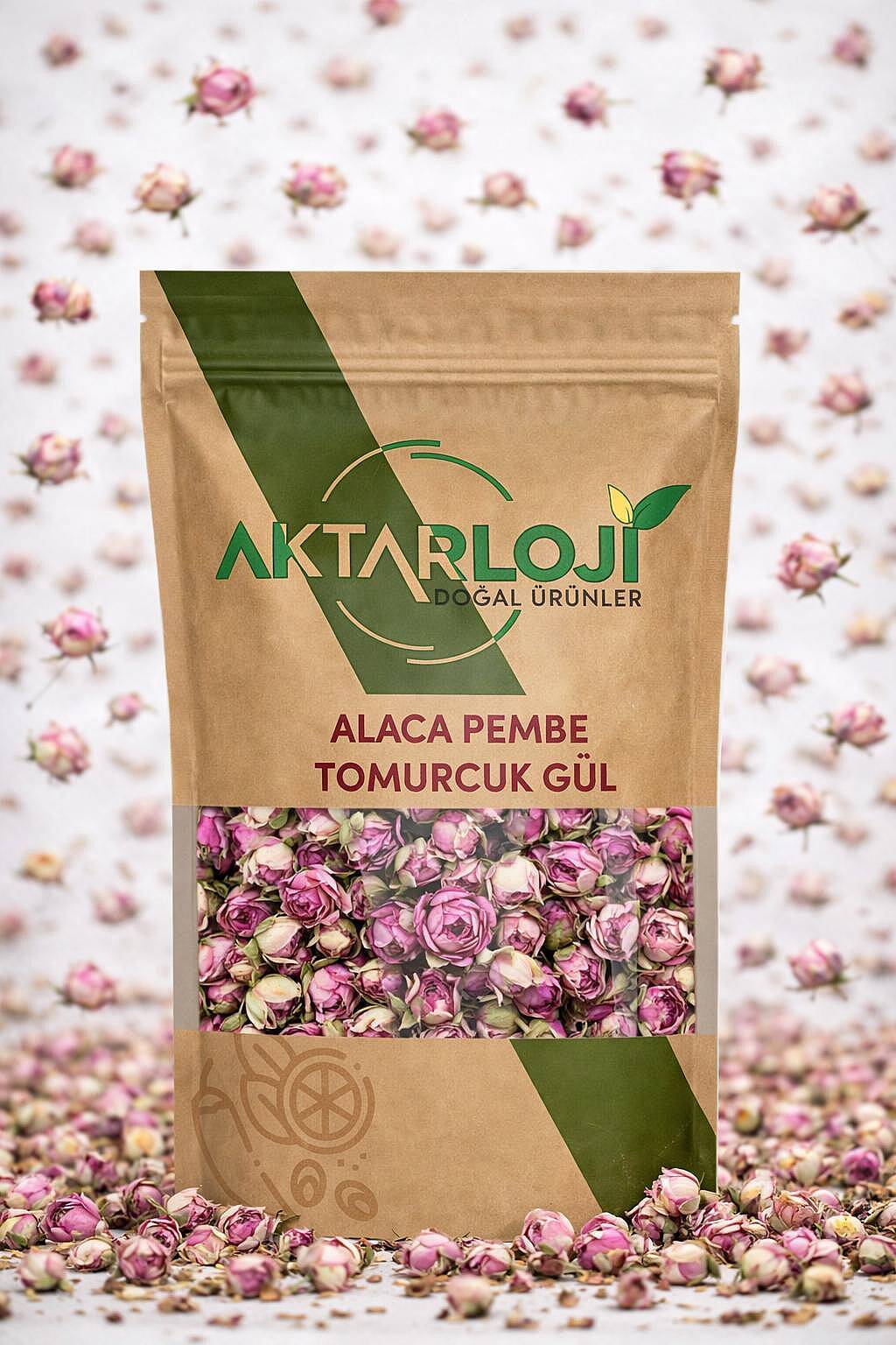 Alaca Pembe Renk Tomurcuk Gül Kurusu - 4
