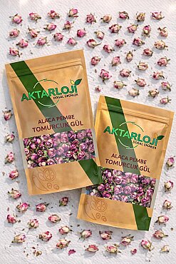 Alaca Pembe Renk Tomurcuk Gül Kurusu - 7