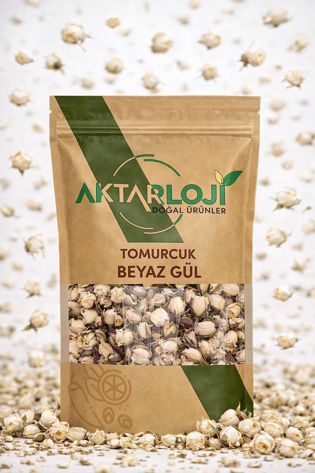 Beyaz Renk Tomurcuk Gül Kurusu - 5