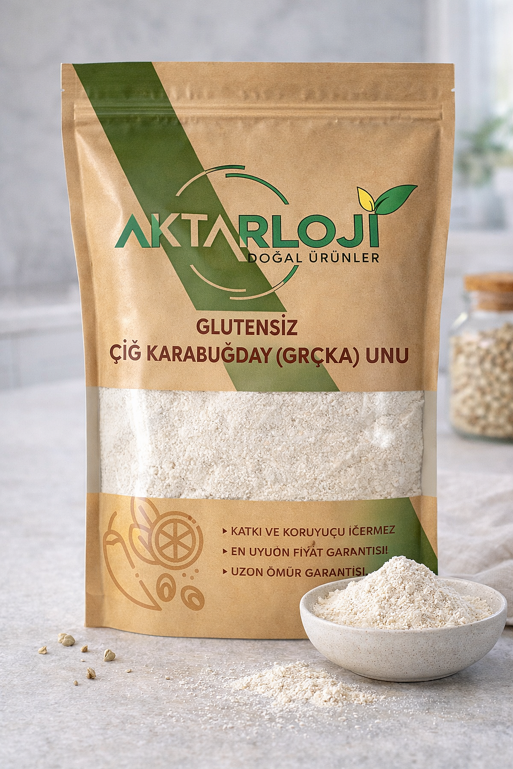Glutensiz Çiğ Karabuğday Unu Greçka - 4