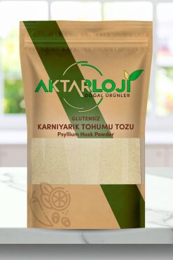 Glutensiz Karnıyarık Otu Tohumu Tozu - Psyllium Husk Powder - Aktarloji