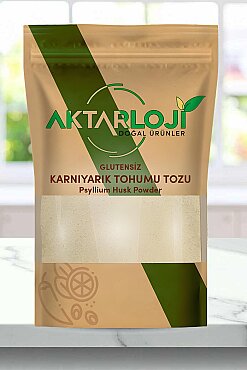 Glutensiz Karnıyarık Otu Tohumu Tozu - Psyllium Husk Powder - Aktarloji