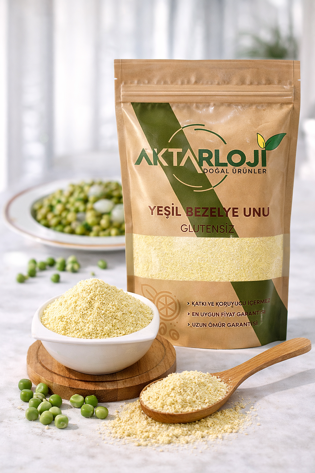 Glutensiz Yeşil Bezelye Unu - 4