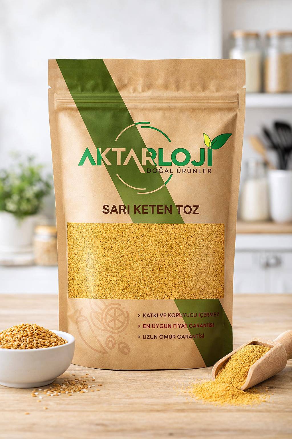 Gold Sarı Keten Tohumu Tozu - 2