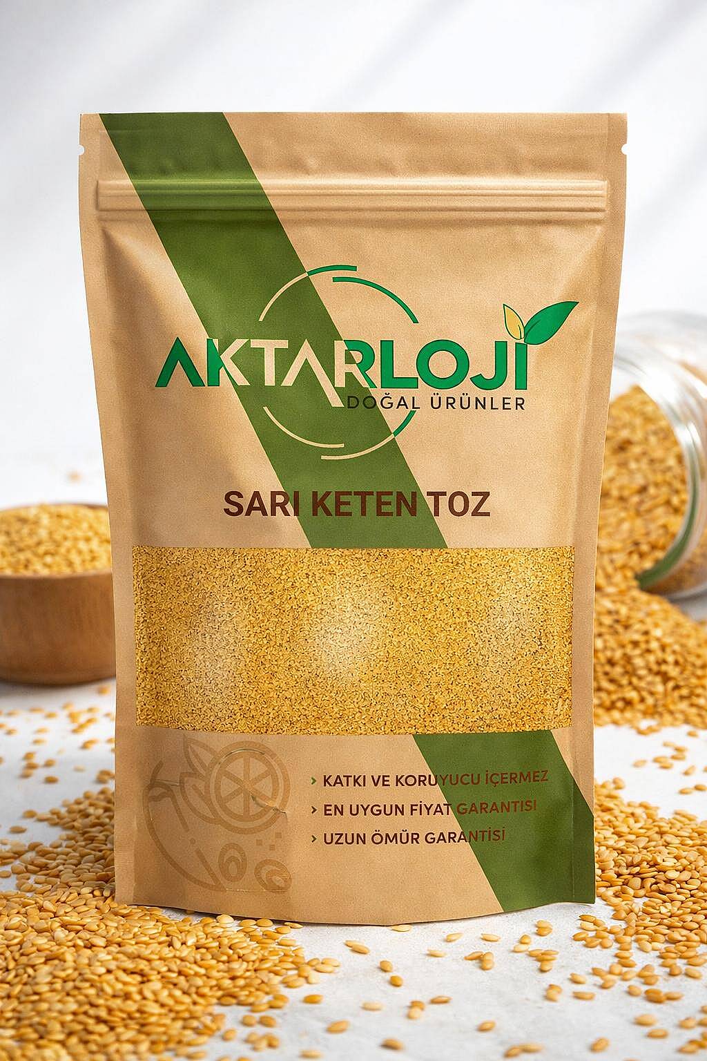 Gold Sarı Keten Tohumu Tozu - 4