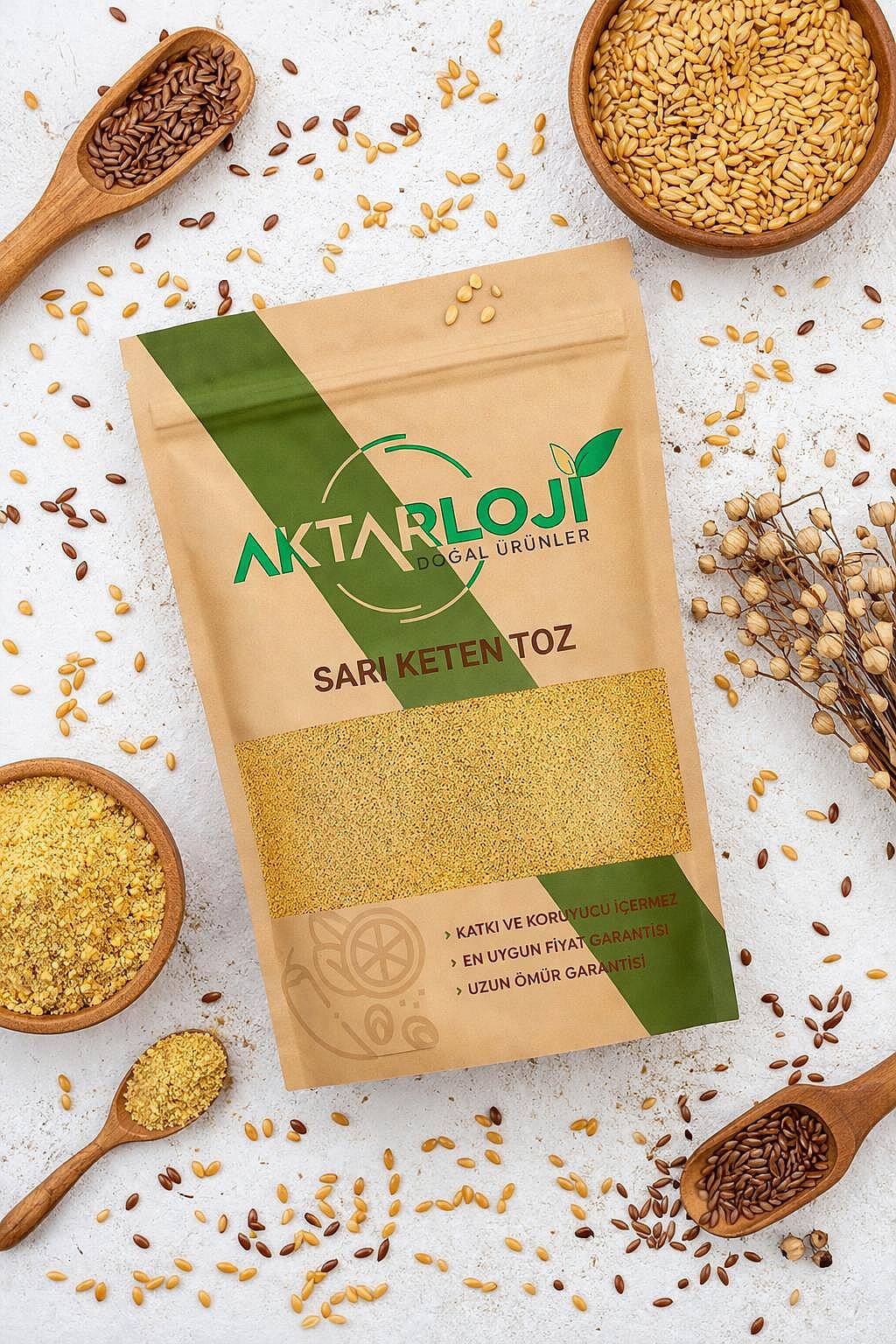 Gold Sarı Keten Tohumu Tozu - 8