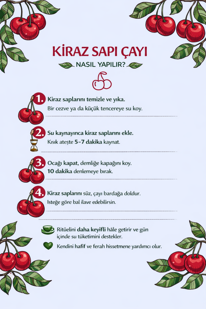 Kiraz Sapı Tozu / Yeni Öğütülmüş - 5