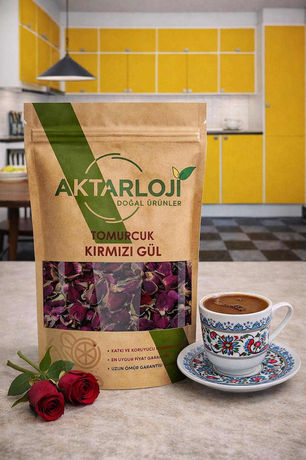 Kırmızı Renk Tomurcuk Gül Kurusu - 7