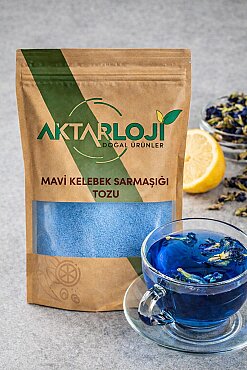 Mavi Kelebek Sarmaşığı Tozu / Yeni Öğütülmüş - 2