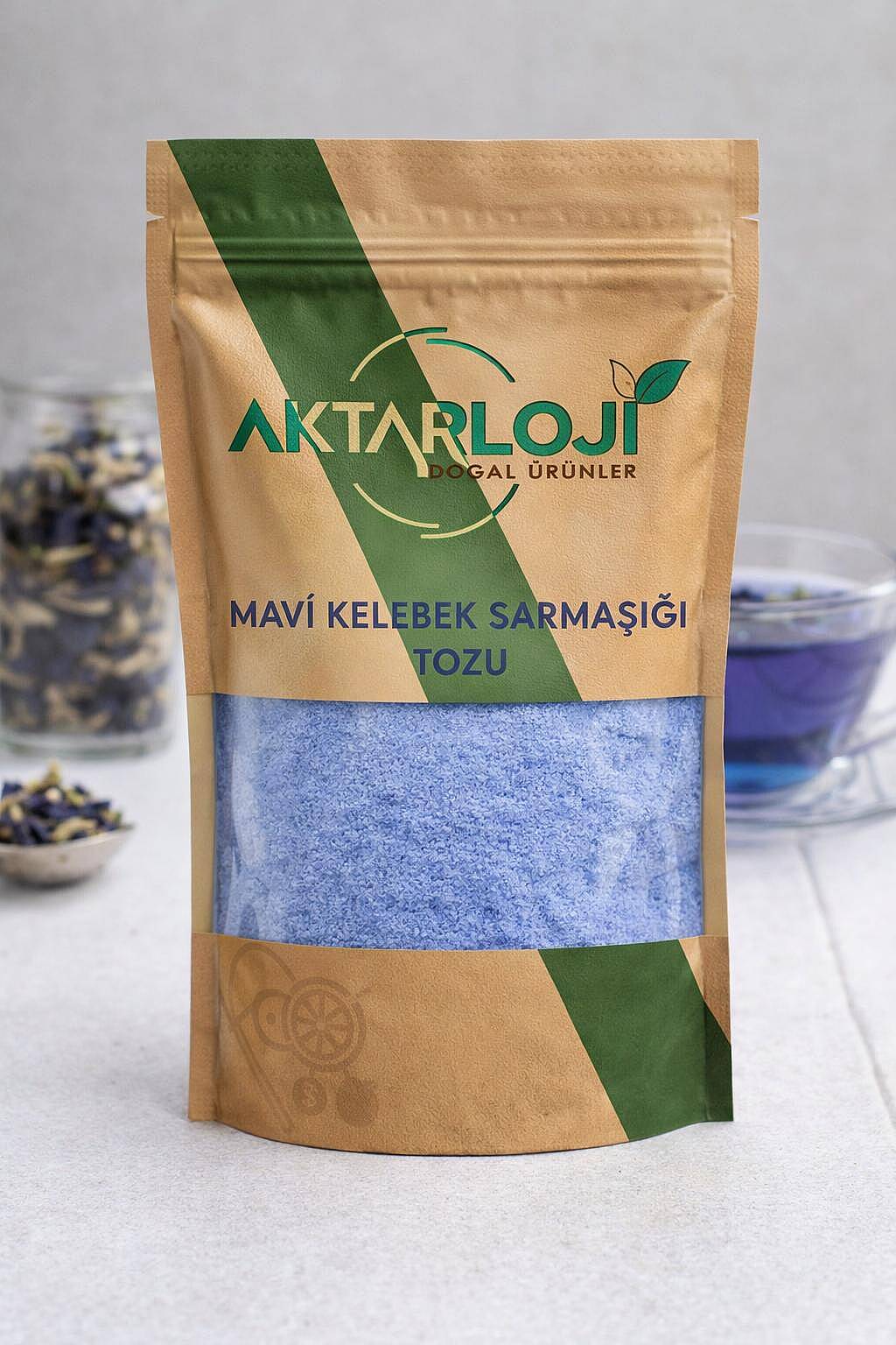 Mavi Kelebek Sarmaşığı Tozu / Yeni Öğütülmüş - 4