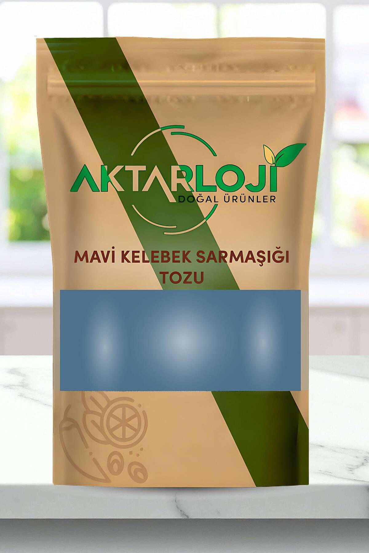 Mavi Kelebek Sarmaşığı Tozu / Yeni Öğütülmüş - 1