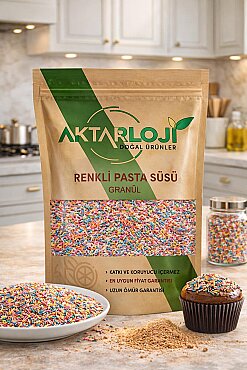 Renkli Granül Pasta Süsü - 4