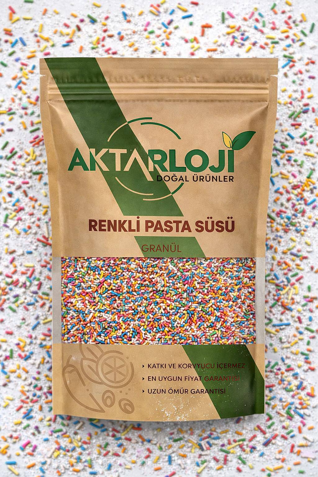 Renkli Granül Pasta Süsü - 5