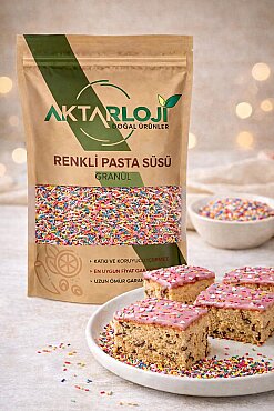 Renkli Granül Pasta Süsü - 3