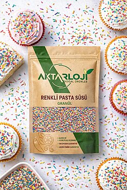 Renkli Granül Pasta Süsü - 6