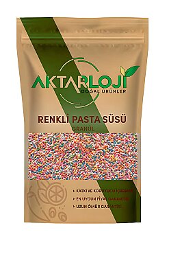 Renkli Granül Pasta Süsü - 7