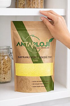 Safranlı Sarı Nöbet Şekeri Tozu / Öğütülmüş - 3