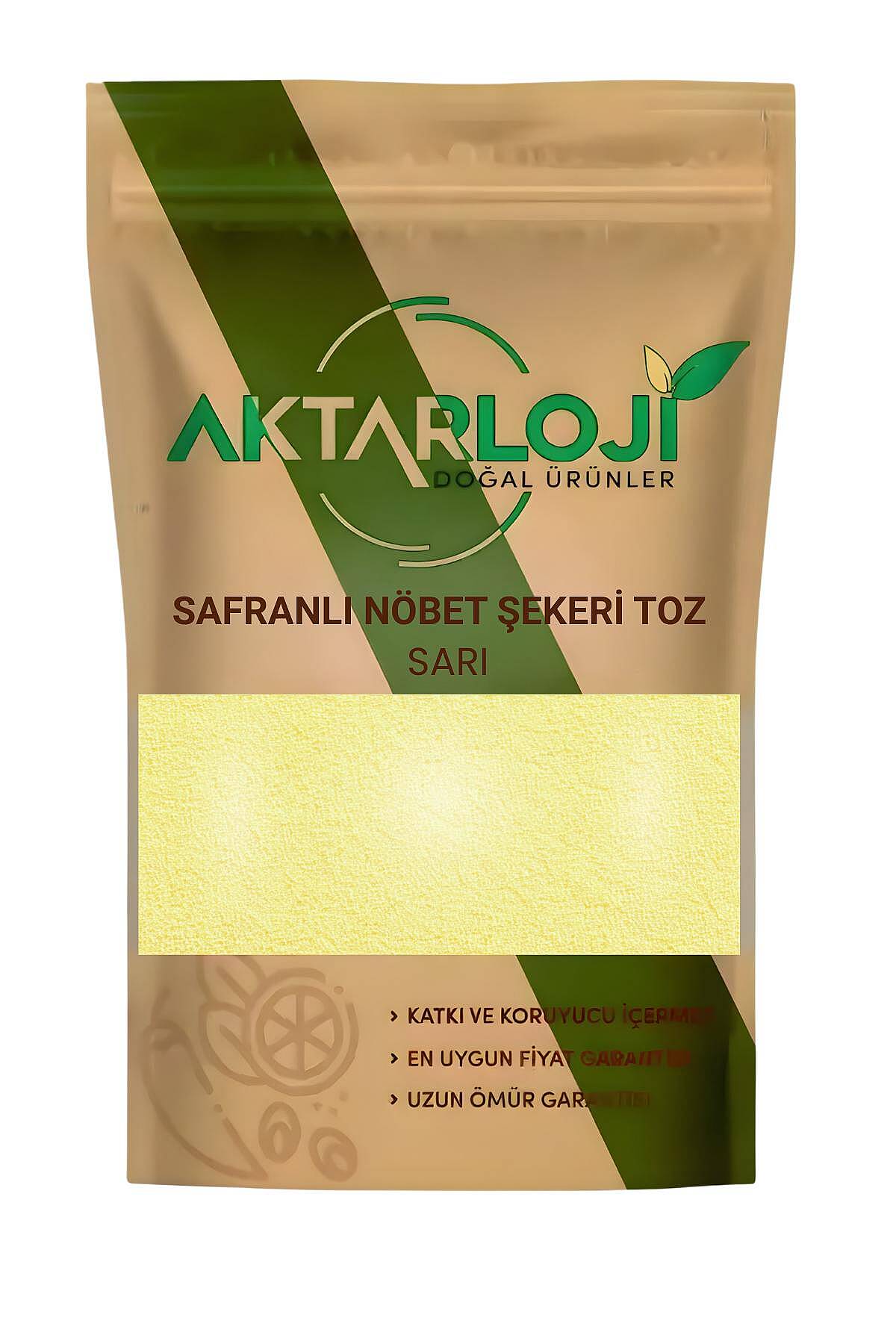 Safranlı Sarı Nöbet Şekeri Tozu / Öğütülmüş - 6