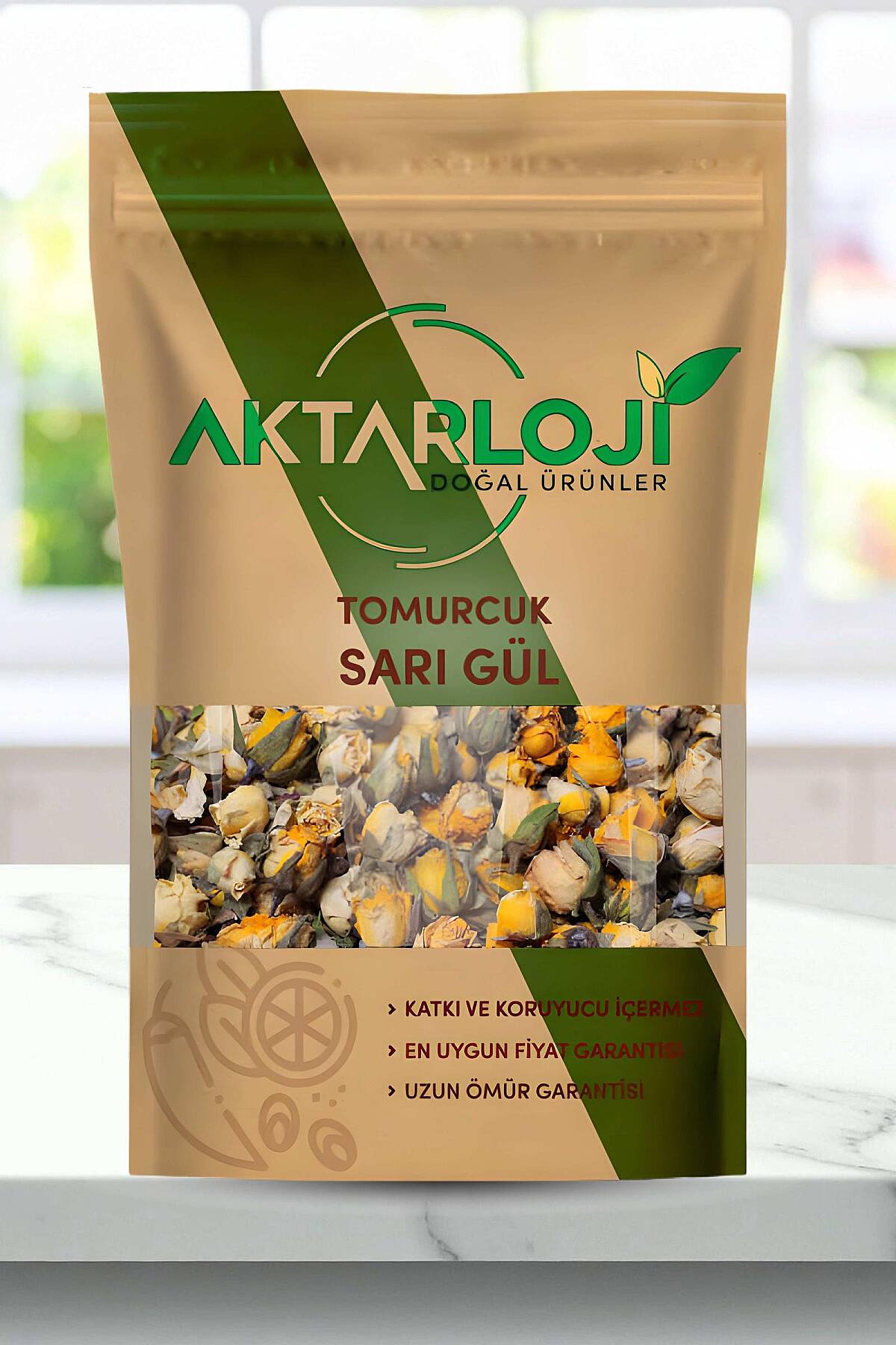 Sarı Renk Tomurcuk Gül Kurusu - 1