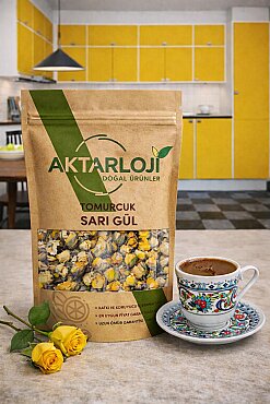 Sarı Renk Tomurcuk Gül Kurusu - 6