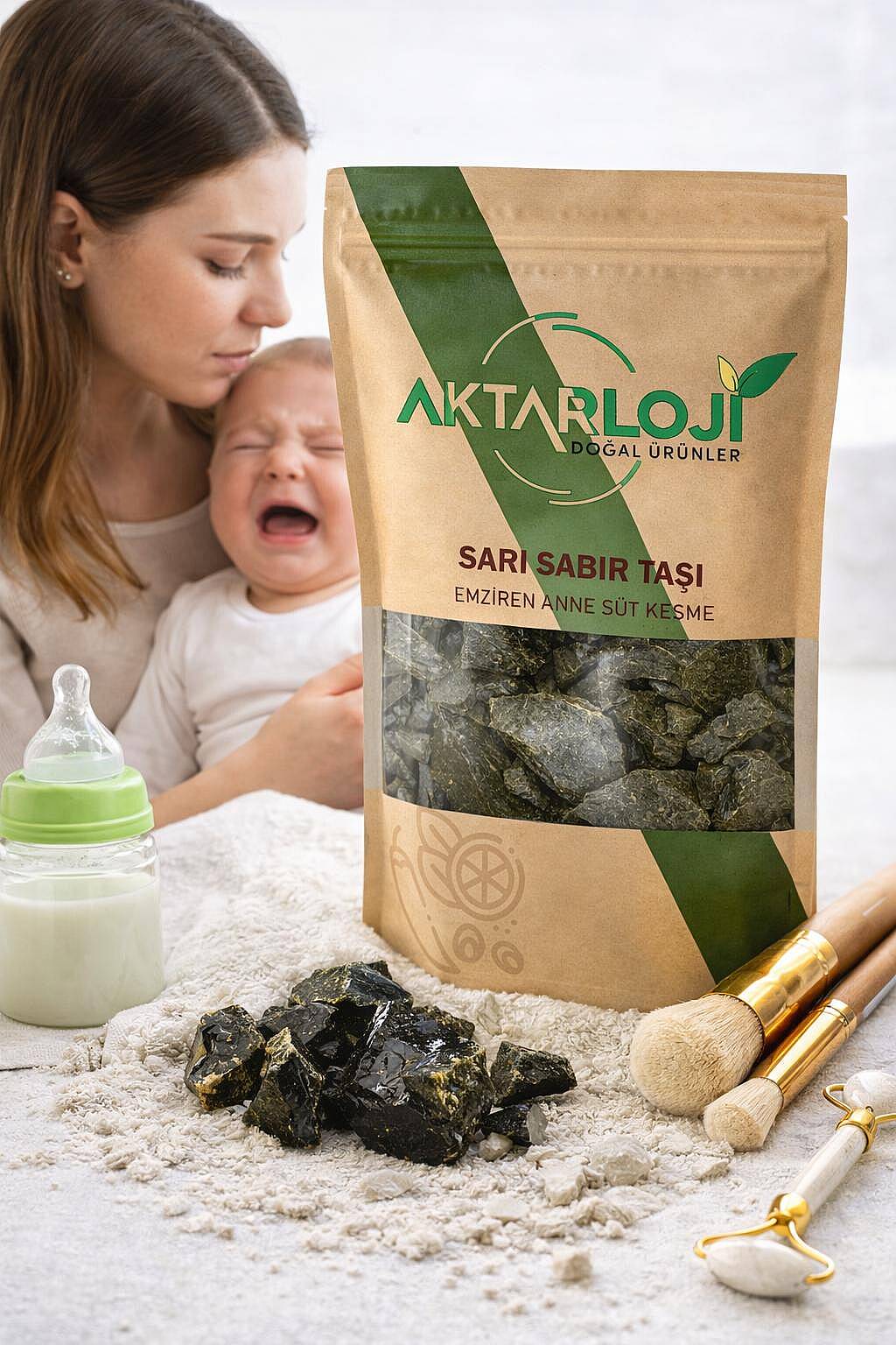 Sarı Sabır Taşı / Anne Sütü Kesme - 3