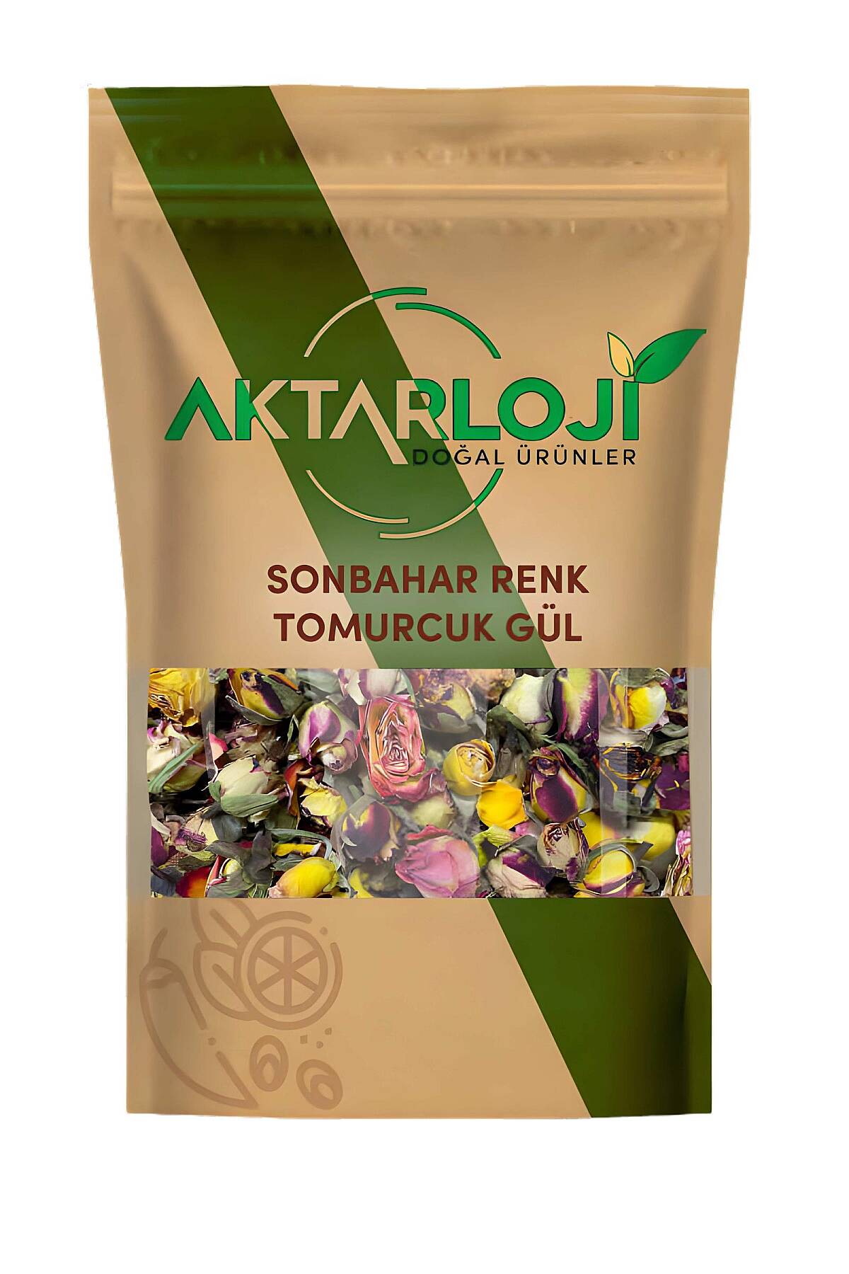 Sonbahar Renkli Tomurcuk Gül Kurusu - 2