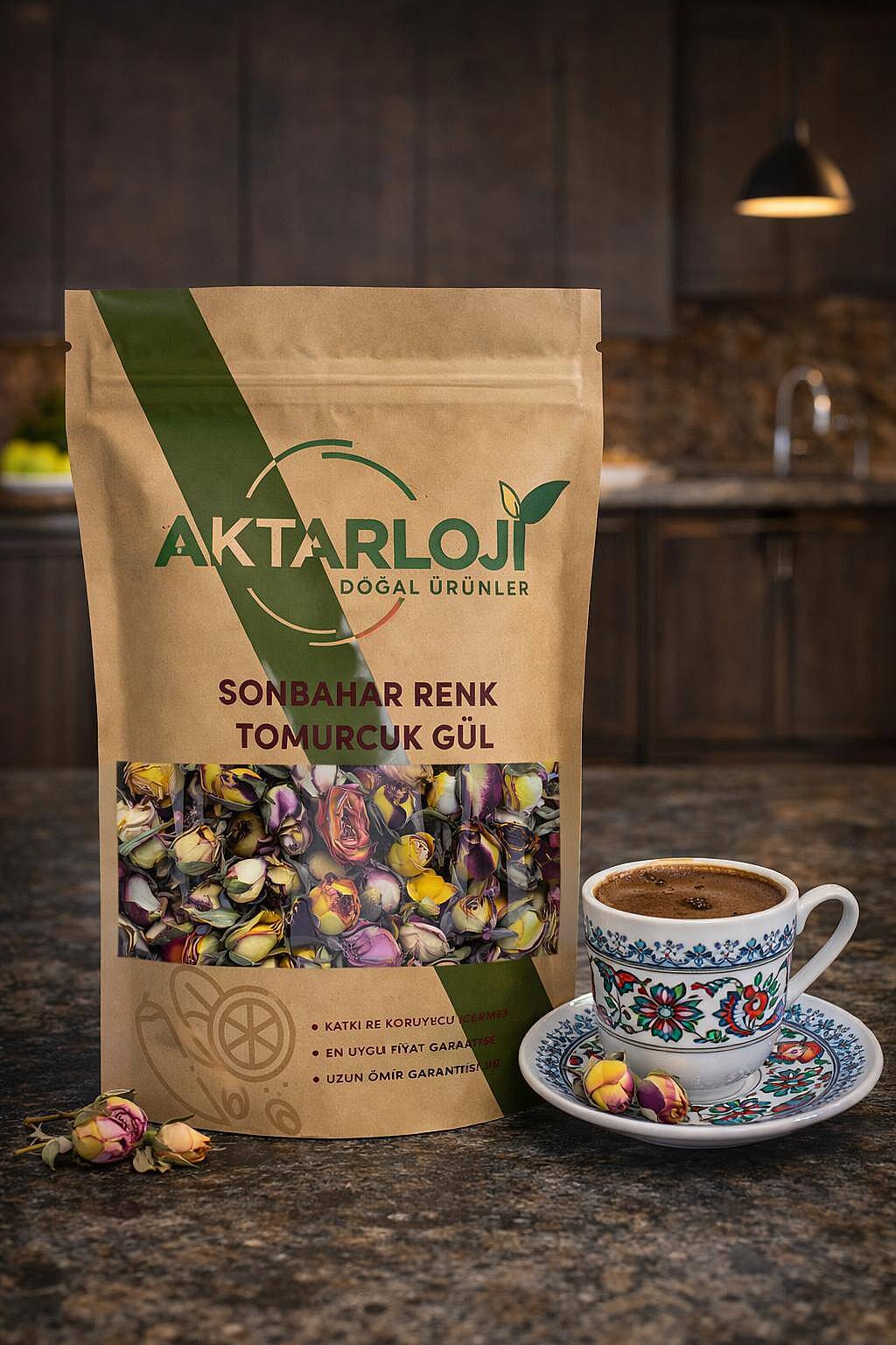 Sonbahar Renkli Tomurcuk Gül Kurusu - 4